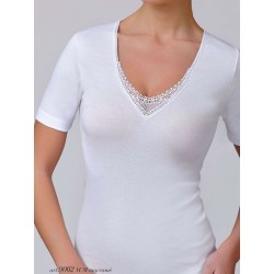 MEZZA MANICA MACRAME JIADEA COTONE MAGLIE  °