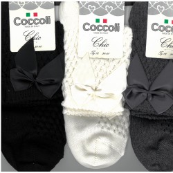 CORTA  FIOCCO COCCOLI COTONE CALZA ASS 2/8