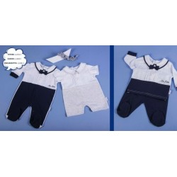 CON PIEDINO T&R COTONE TUTINA MASCH 0/1/3/6 MESI