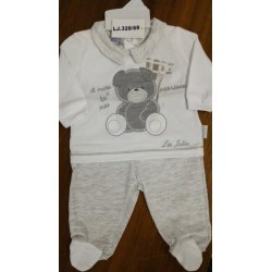 CLINICO T&R COTONE TUTINA MASCH 0/1/3/6 MESI